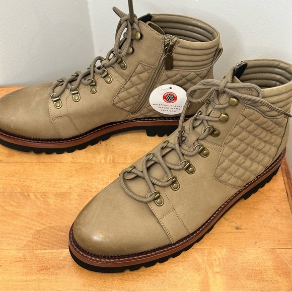 BLONDO TAN/BEIGE QUILTED WATERPROOF LACE-UP HIKING BOOT SZ 11 - Picture 5 of 6